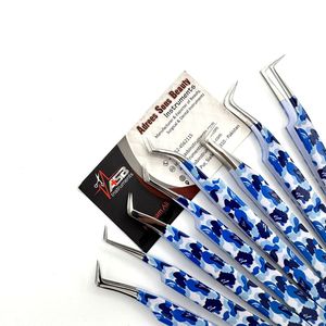 Pinzas para Extensión de Pestañas Bape Print, Acero Inoxidable Japonés, Agarre Sólido, Logotipo Personalizado, Pinzas para Volumen de Pestañas Probadas a Mano, Diseño Bape Tile - Product Image 2