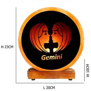 Vente en gros de lampe du zodiaque au sel de l'Himalaya Style animal sculpté écologique Artisanat naturel de haute qualité Vente lourde OEM/ODM - Product Image 3