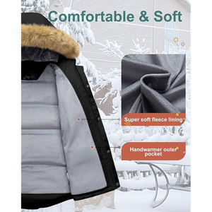 Veste matelassée courte pour femmes, tendance et moderne, tissu tissé respirant, coupe-vent, isolation thermique, pour l'hiver - Product Image 6