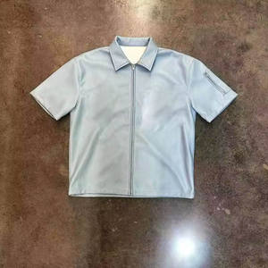 Camiseta de cuero suave y transpirable para hombre, ligera, informal, de manga corta, esencial para el verano, cómoda, duradera, para uso diario, moderna - Product Image 2