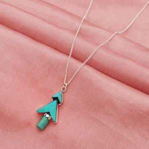 2024 más demandado collar de plata de ley 925 en forma de fantasía turquesa piedra preciosa perla diamante oro rosa Material boda fiesta - Product Image 2