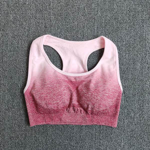 Haute qualité femmes sans couture une épaule soutien élevé séchage rapide respirant soutien-gorge de sport Logo personnalisé vente Spandex/Polyester Gym - Product Image 2
