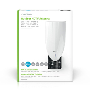 เสาอากาศ HDTV ภายนอกอาคาร กำลังขยาย 40dB รับสัญญาณ FM/VHF/UHF (Nedis ANOR5002BK700) - Product Image 3
