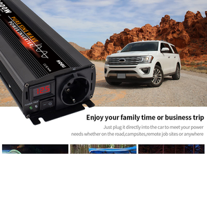 Inversor de Corriente para Auto HOULI de Onda Sinusoidal Pura, 2000W, 12V/24V a 220V, Inversor de Energía Solar de 2000 Vatios - Product Image 6