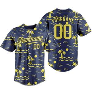 Camiseta de béisbol personalizada, camiseta de béisbol personalizada, camisetas de fiesta con botones completos, logotipo personalizado, número, entrenamiento para niños y adultos - Product Image 3