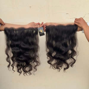 Pelucas con cierre de encaje HD 5x5 6x6, onda corporal prearrancada 4x4 5x5, templo crudo, onda profunda suelta para mujeres negras, extensiones de cabello humano - Product Image 1