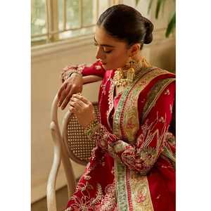 ชุดแต่งงานผ้าปะติดผ้าโพลีเอสเตอร์สำหรับผู้หญิง100% ทรงเอไลน์ปักดีไซน์ใหม่2025 - Product Image 2