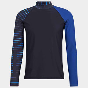 Diseño personalizado 2025 Impreso Rash Guard Mejor calidad Ropa de protección de manga larga para hombres Plain Rush Guard Servicio OEM - Product Image 1