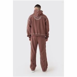 Sudadera con capucha de algodón orgánico 100% para hombre, ropa de calle de gran tamaño gruesa de alta calidad, Sudadera con capucha de patrón sólido - Product Image 6