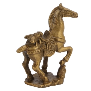 Prix de gros Statue de cheval en laiton Sculpture décorative Décoration de table Figurine de cheval solide en laiton antique Artisanat en métal - Product Image 4