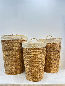 Vente en gros de jacinthe d'eau naturelle écologique panier de rangement multifonctionnel forme de cercle conception simple pour le stockage domestique - Product Image 6
