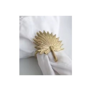 Rond de serviette en métal fait à la main en alliage de zinc pour les mariages et les fêtes dans les restaurants occidentaux - Product Image 5