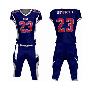 Top Quality Football Uniforms Custom Style Printing Sublimated Breathable Quick Dry Custom Logo American Football Uniforms - Product Image 5