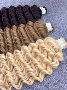 Extensiones de cabello humano no Remy ondulado Natural virgen 100% de calidad Vip a granel para mujeres negras de Vietnam Machine Double Weft - Product Image 3