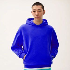 Sudadera con capucha de gran tamaño para hombre, sudadera de algodón, ropa de calle de peso pesado, Top con capucha de manga larga informal a la moda - Product Image 1