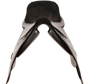 Silla de Montar Profesional de Cuero Negro Inglés de Primera Calidad para Doma y Polo, Accesorios Ecuestres Personalizables - Product Image 6