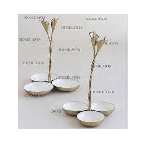 Trending Design Brass Wedding Nuts <b>Serving</b> <b>Bowls</b> Superior Quality Customized Shape Nuts Server For Kitchen Use - Product Image 1