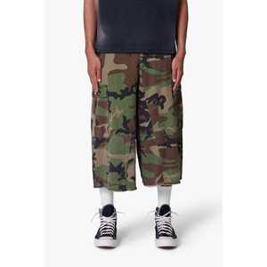 Pantalones Cortos Cargo Extra Largos 100% Algodón - Camuflaje - Product Image 3