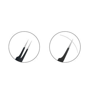 Pince à épiler pour cils en gros, à pointe fine, en acier inoxydable noir, pour usage domestique et professionnel en salon - Product Image 5