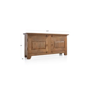 Premium 68 "Credenza de madera maciza marrón claro desgastado-Durable Versátil para cocina Restaurante | Muebles de almacenamiento - Product Image 6