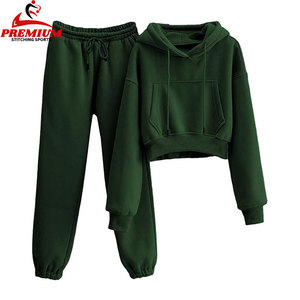Chándal de invierno para mujer de nuevo diseño, 100% de algodón, estampado de Color sólido, conjuntos de talla grande, pantalones de chándal Unisex transpirables de secado rápido - Product Image 4