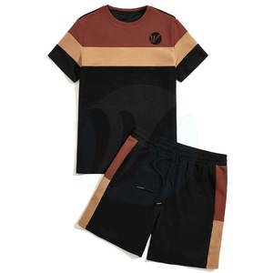 ชุดกางเกงขาสั้นแนวสตรีทผ้าฝ้ายสำหรับผู้ชายเสื้อผ้าแฟชั่นระบายอากาศได้ดีสำหรับฤดูร้อน - Product Image 1