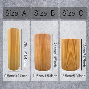 Vase à fleurs en bois écologique, décoration d'intérieur - Product Image 3