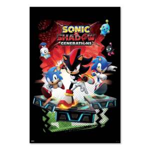 Sonic X Modern Style <b>Poster</b> Shadow Generations 61x91.5 cm Wall Usage Paper Material - Product Image 1
