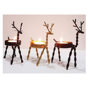 Bougeoir décoratif de noël en métal fer renne bougeoir pour la maison hôtel Restaurant fournitures - Product Image 2