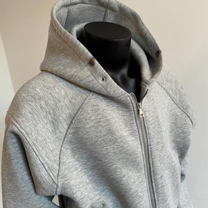 Sudaderas con capucha de lana con cremallera de invierno para hombre 100% algodón transpirable secado rápido Color sólido logotipo personalizado de talla grande para hombres y mujeres - Product Image 5