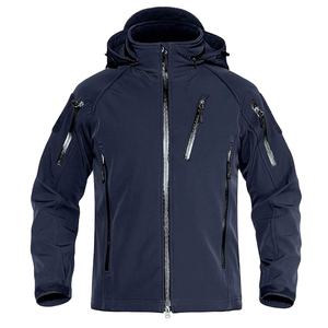 Men's Cordura Zipper Breathable Soft Shell Hiking Fleece Jacket with Removable Detachable <b>Hoodie</b> 2026 - Product Image 2