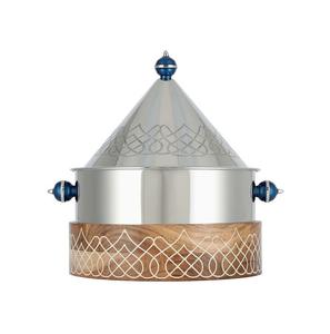 Recién llegado, cazuela decorativa de lujo de acero inoxidable, olla caliente de calidad estándar con tapa para usos domésticos y hoteleros redondos. - Product Image 3