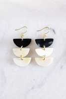 Boucles d'oreilles en corne de bœuf, de vache et de buffle véritable blanches pour femmes et filles, artisanat naturel