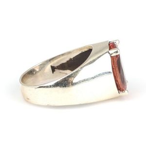 Anillo de Plata de Ley 925 para Hombre con Piedra de Zultanita, Corte Ovalado Pulido, Granate, Chapado en Rodio, Certificado por IGI, para Uso Diario - Product Image 2