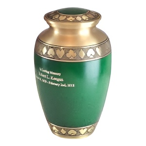 Urnas de cremación para adultos de latón de estilo árabe con urnas funerarias de latón grabadas a mano hechas en la India - Product Image 5