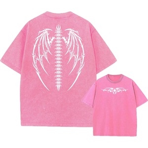 OEM chất lượng cao axit rửa người đàn ông của O-cổ giản dị T-Shirt nhanh khô thoáng khí thân thiện với môi tùy chỉnh màu sắc & logo bán buôn - Product Image 3