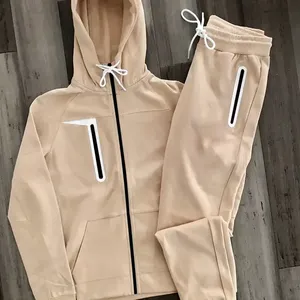 Logotipo personalizado Sublimación de invierno para hombre Slim Fit Venta al por mayor en blanco Sweatsuit Jogging Sportswear Running Gym Poliéster Chándales Conjuntos - Product Image 2