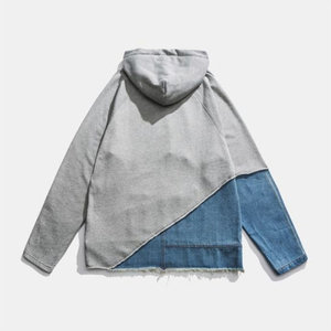 Sweat à capuche bicolore pour hommes, poids lourd Boxy personnalisé de qualité supérieure, sweat à capuche fendu, sweat à capuche streetwear personnalisé pour hommes - Product Image 6