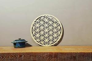 Posavasos Moderno de Madera MDF Aislante, Posavasos Tradicional de Madera Natural para Decoración del Hogar, Regalos Promocionales, Grabado Hueco - Product Image 6