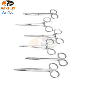 JACKBILLY Kit d'instruments chirurgicaux de base de haute qualité, 13 pièces, pinces, ciseaux, porte-aiguilles, outils en acier inoxydable, manuel CE - Product Image 5