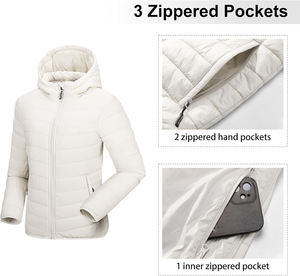 Veste matelassée respirante pour femme Manteau d'hiver léger avec doublure isolée 2026 - Product Image 4