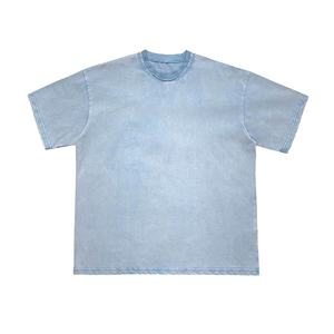 เสื้อยืดทรงใหญ่แบบ Heavyweight Acid Wash แขนสั้น คอกลม ทรงบ็อกซี่  แบบเรียบๆ สไตล์ลำลอง  สามารถสั่งทำพิเศษได้ พร้อมสกรีนลายรู  โลโก้  เสื้อยืดผู้ชาย - Product Image 1