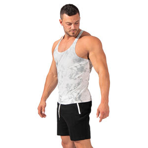 Camisetas deportivas de gimnasio personalizadas para hombre, cómodas camisetas sin mangas transpirables de poliéster y Spandex, diseños personalizados - Product Image 2