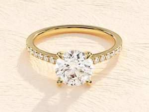 Anillo de moissanita Original de Plata de Ley 925 IGI certificado D Color VVS claridad corte brillante solitario compromiso joyería fina - Product Image 2