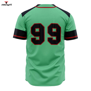 Maillot de baseball homme de haute qualité avec impression de logo personnalisé Design professionnel Option grande taille Baseball imprimé par sublimation - Product Image 2