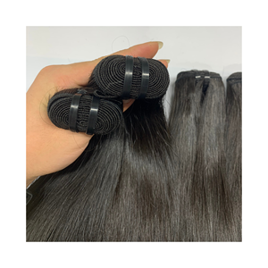 Pas cher 100% brut vietnamien Remy cheveux Double dessiné lâche vague profonde paquet de cheveux humains en gros vendeur de couleur personnalisée - Product Image 1