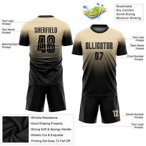 Uniforme de equipo de fútbol con impresión personalizada Fabricante OEM Conjunto de Jersey transpirable Opciones de ropa deportiva de etiqueta privada - Product Image 3