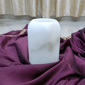 Soporte de vela de Navidad de piedra de alabastro de lujo directo de fábrica al por mayor envío rápido decoración festiva farolillos de piedra tarros de velas - Product Image 1