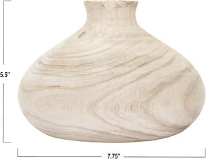 Hot Selling Modern Wood Vase New Arrival Natural Wooden <b>Table</b> Vase for Home Decor New Release From India - Product Image 4