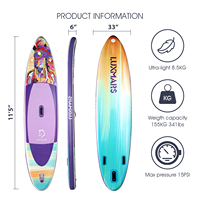 FAYEAN Ensemble de planche à pagaie gonflable haut de gamme 11' 5'' SUP avec accessoires durables pour les amateurs de plein air